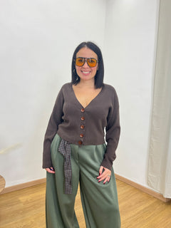Cardigan cioccolato 8976