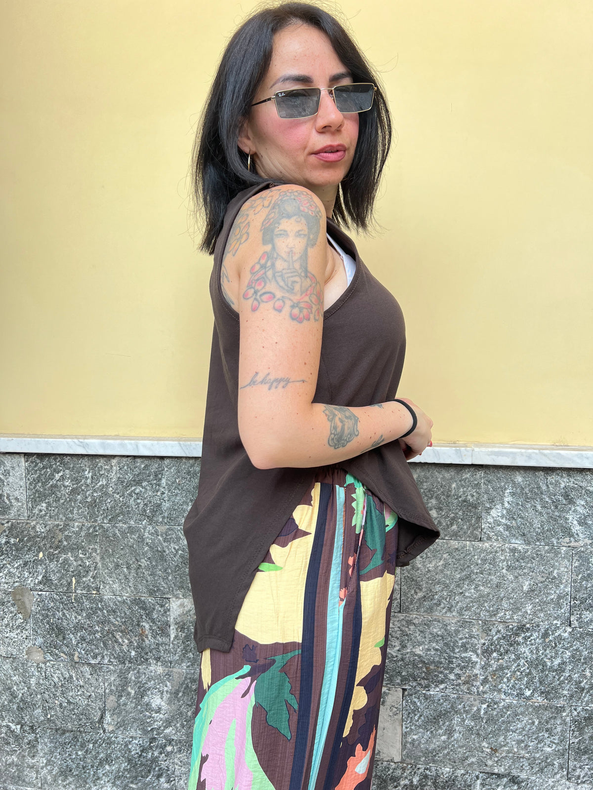 Canotta Ovale 366 Marrone