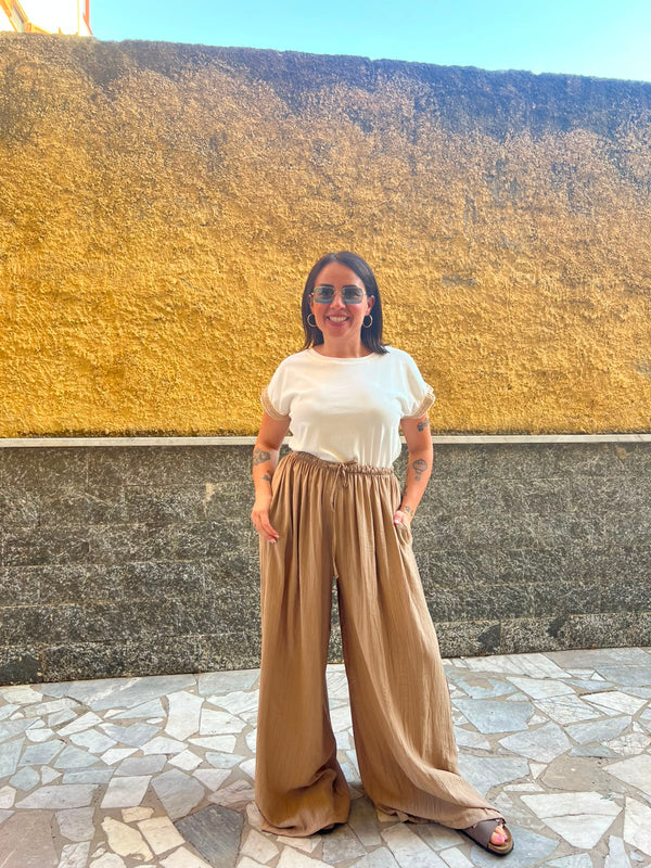 Pantaloni Claudia Beige 65793