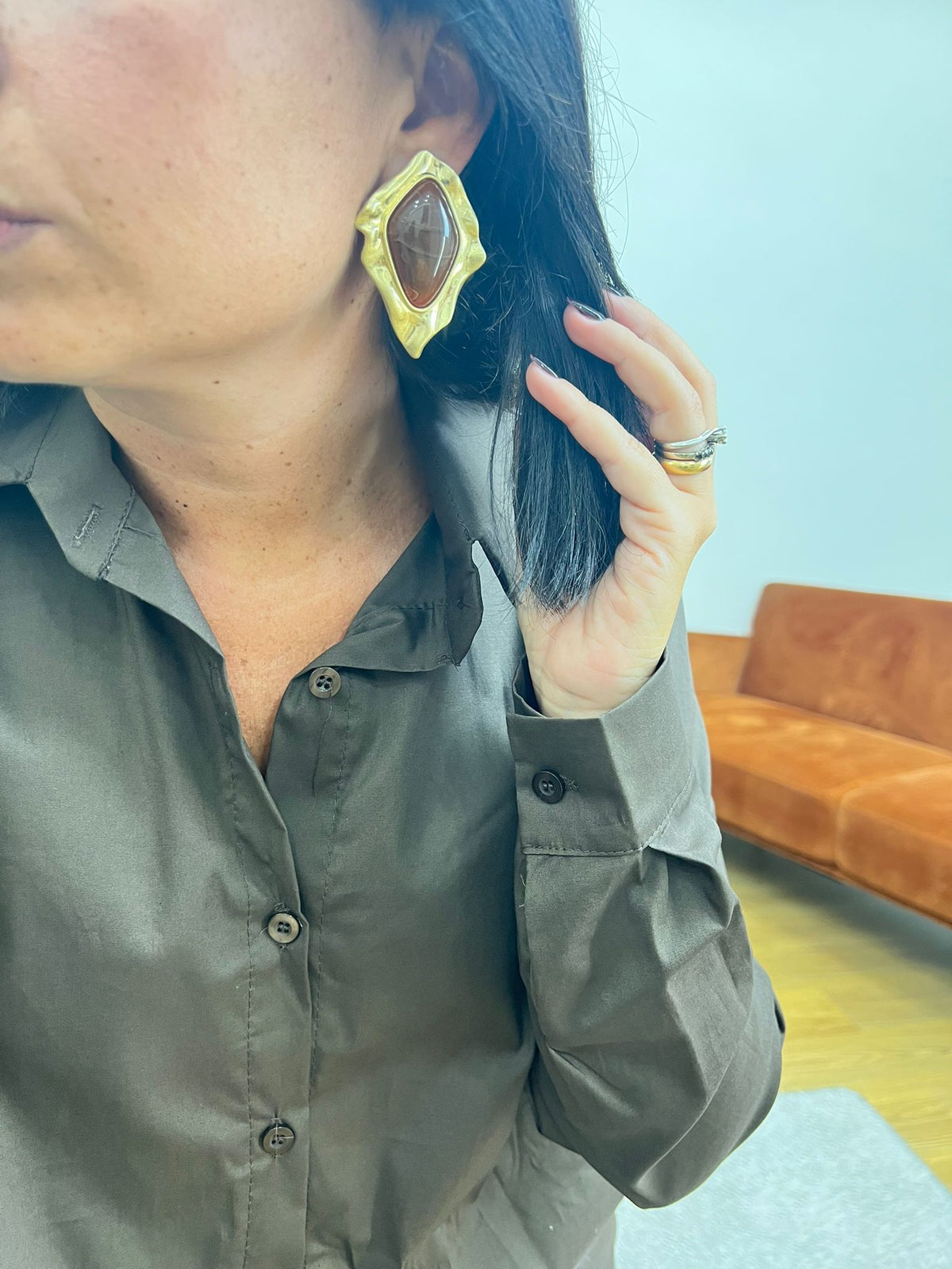 Orecchini Sofia Marrone 488
