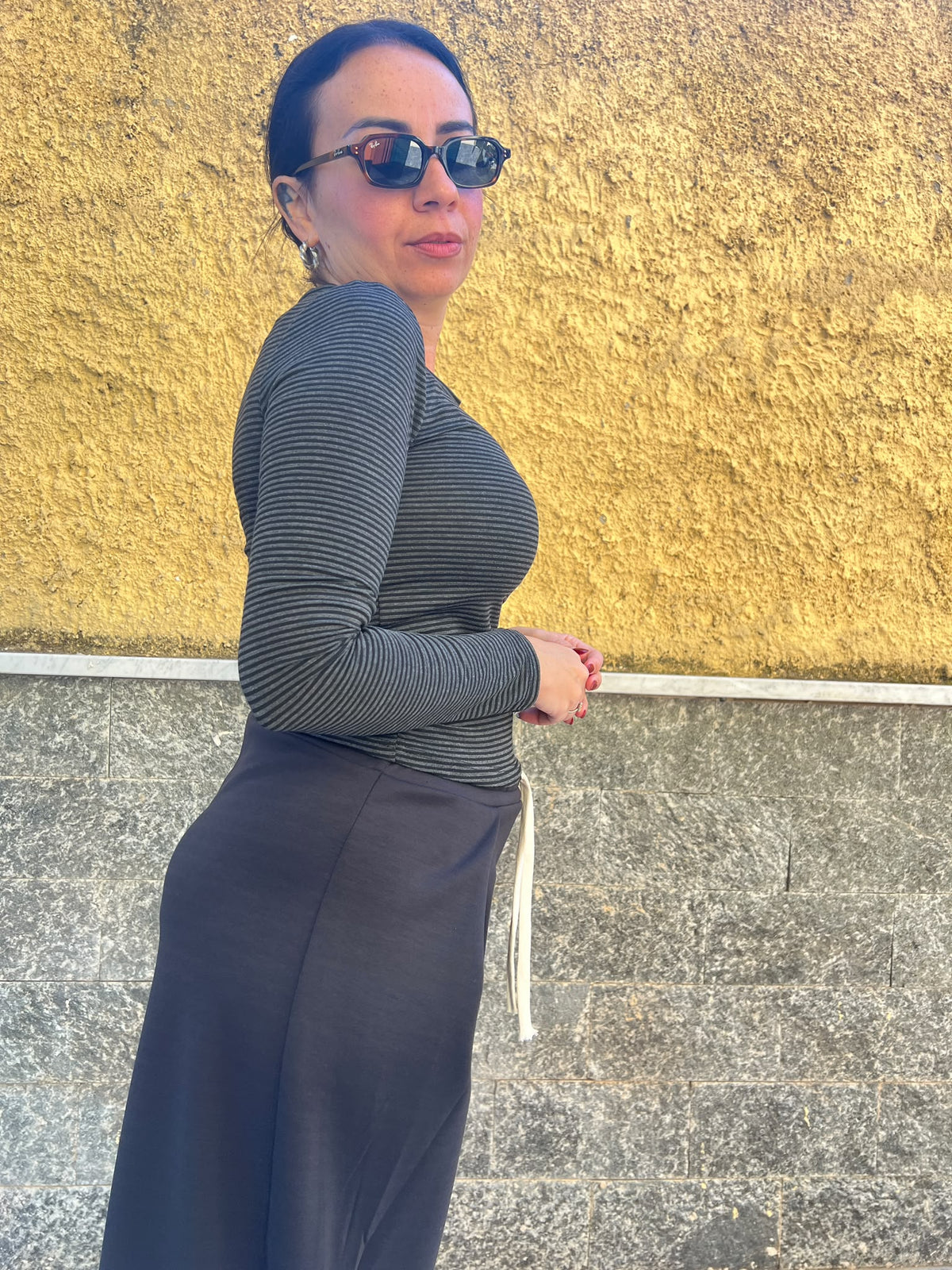 Maglia Righini Corta Grigio/Nero