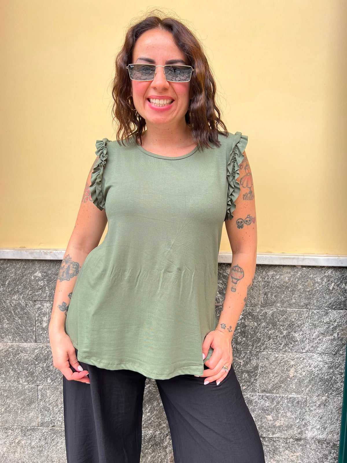 Canotta Fru fru Verde