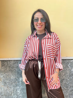 Camicia Ufficio Mattone 65793