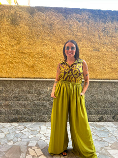 Pantaloni Claudia Lime 65793