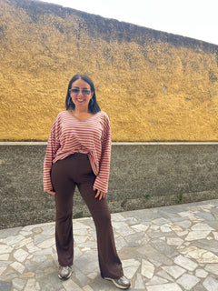 Leggins zampa marrone 38463