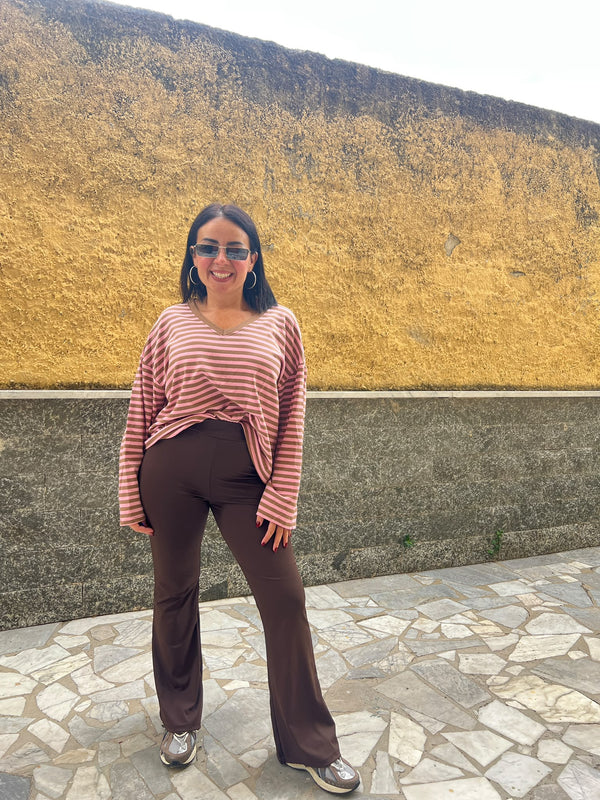 Leggins zampa marrone 38463
