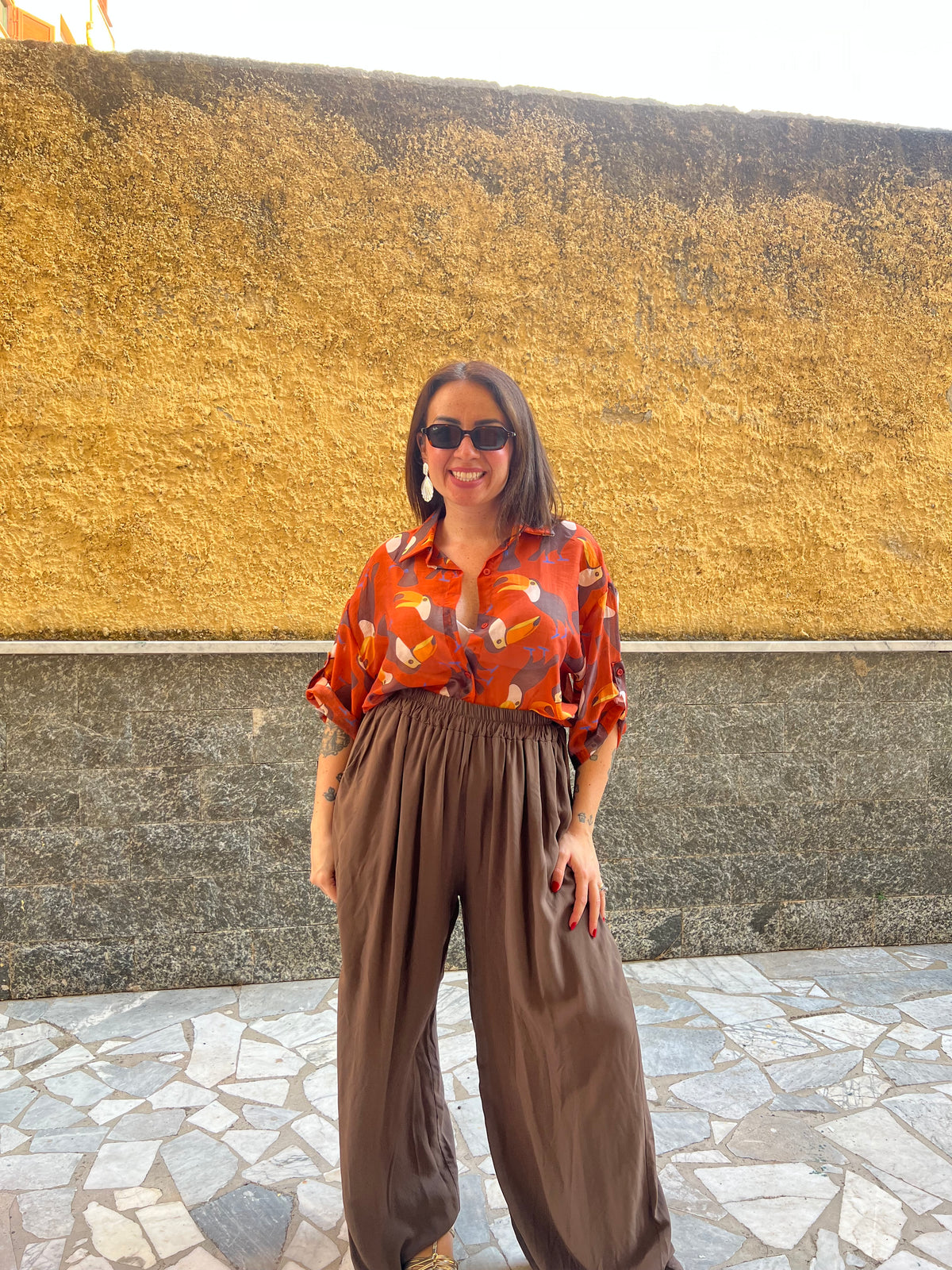 Pantaloni Penelope Marrone