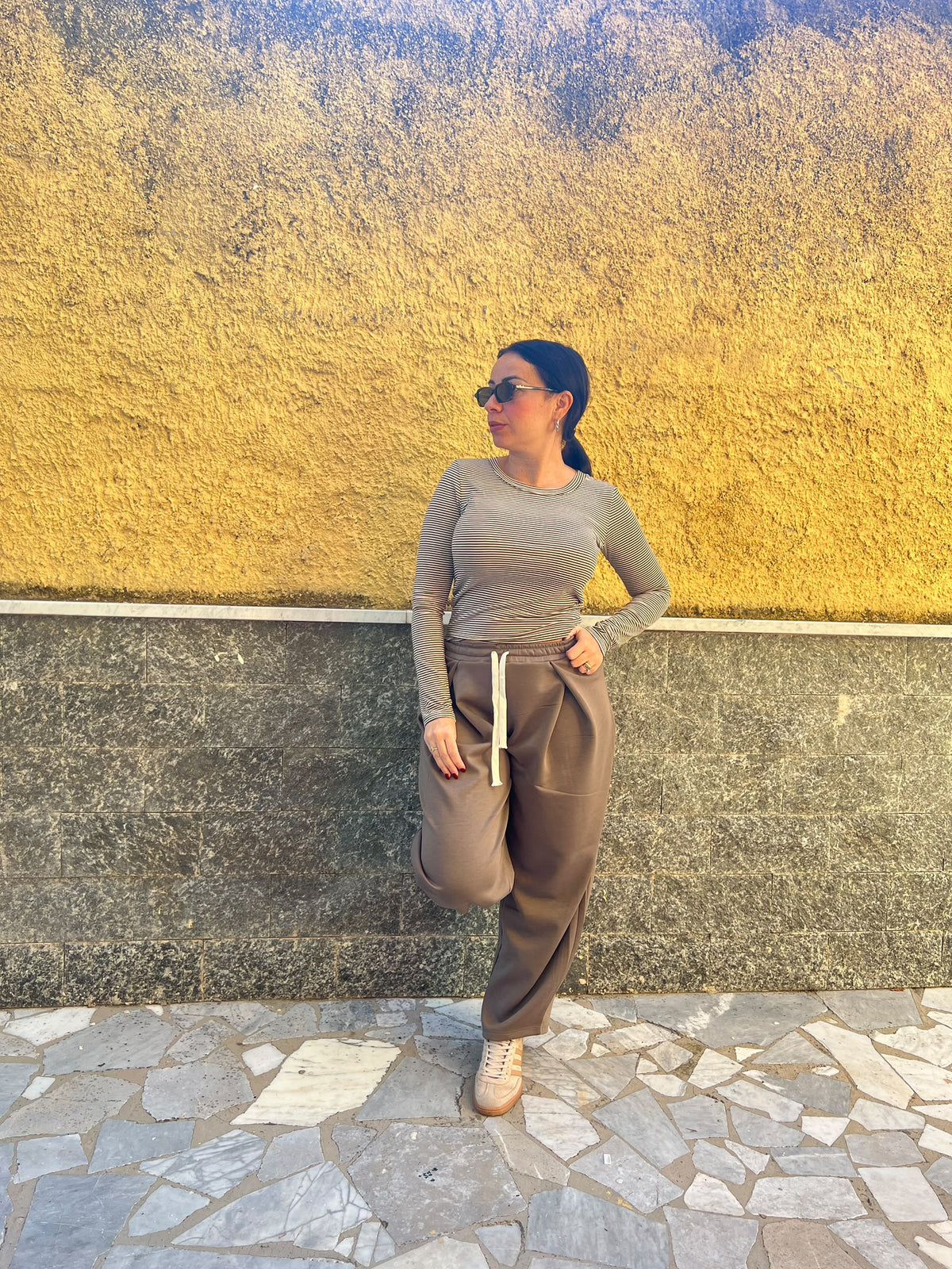 Pantaloni Confort Fango