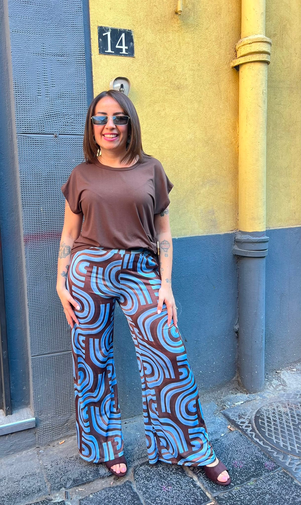 Pantaloni Fantasia Marrone 6732