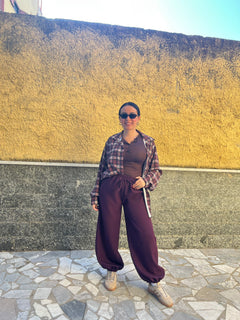 Pantaloni BALLOON Vino
