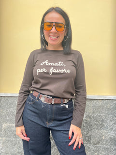 Maglia AMATI X FAVORE Marrone 7854