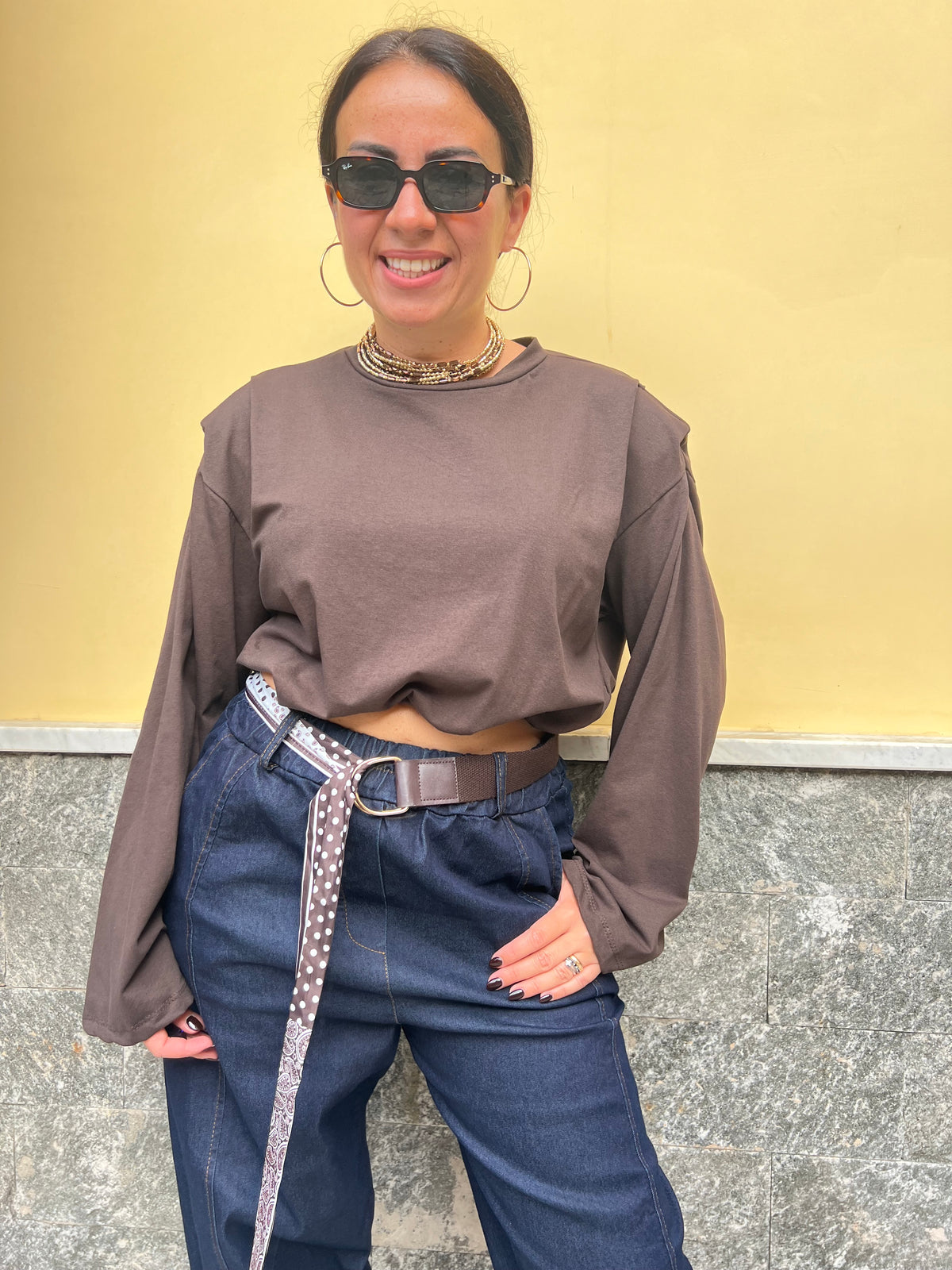 Maglia Alice Marrone