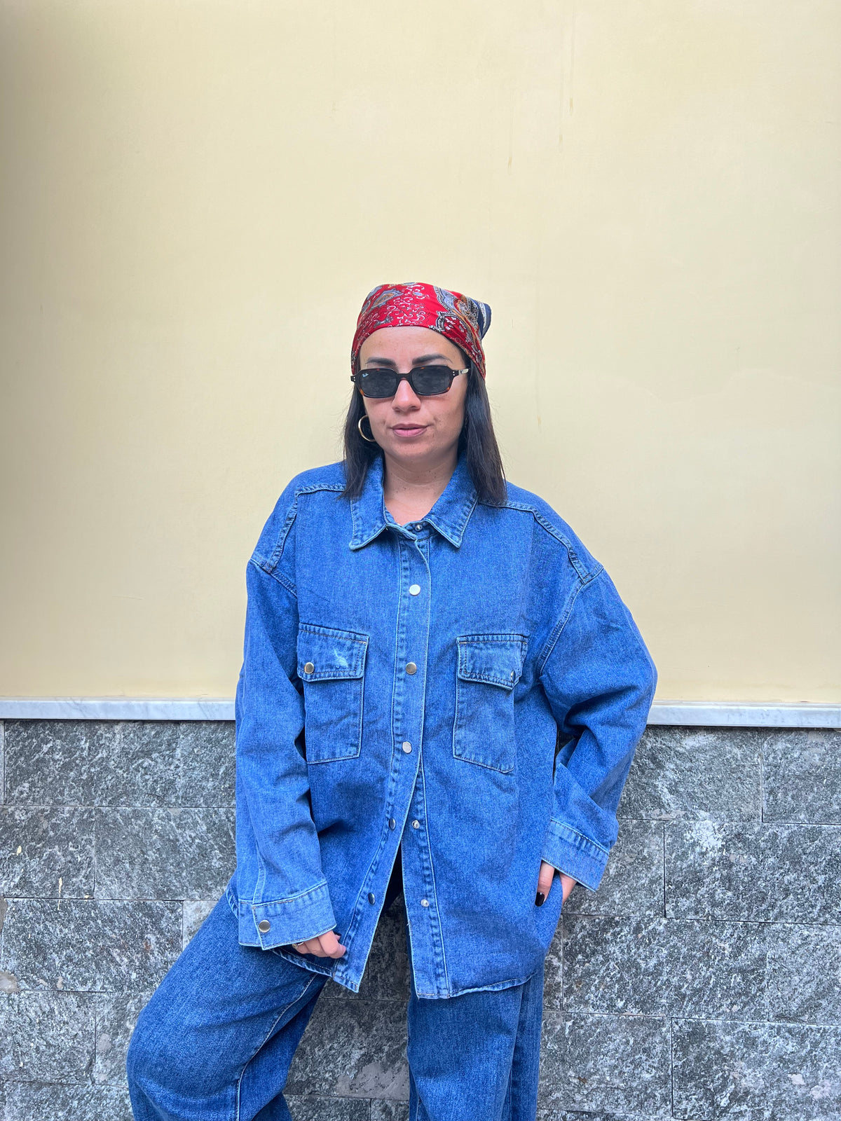 Camicia Jeans Over 8976