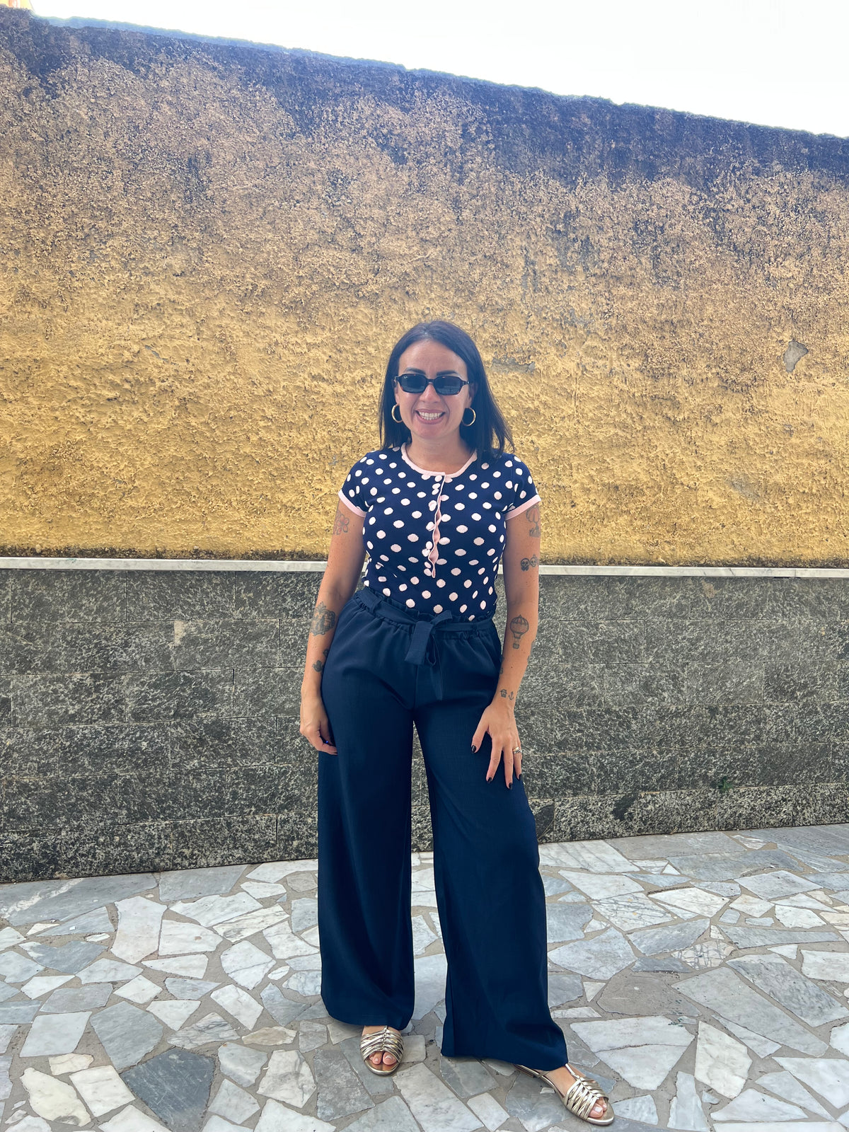 Pantaloni Fiocco Blu