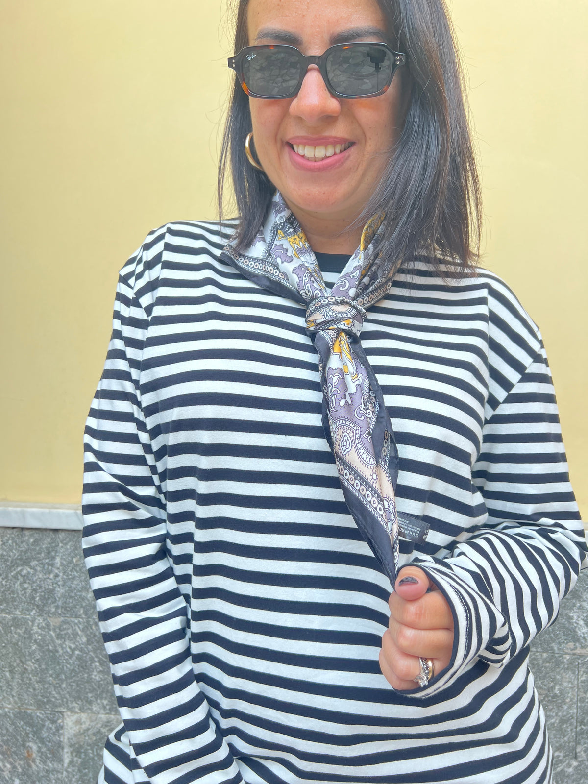 Foulard Bordo Nero