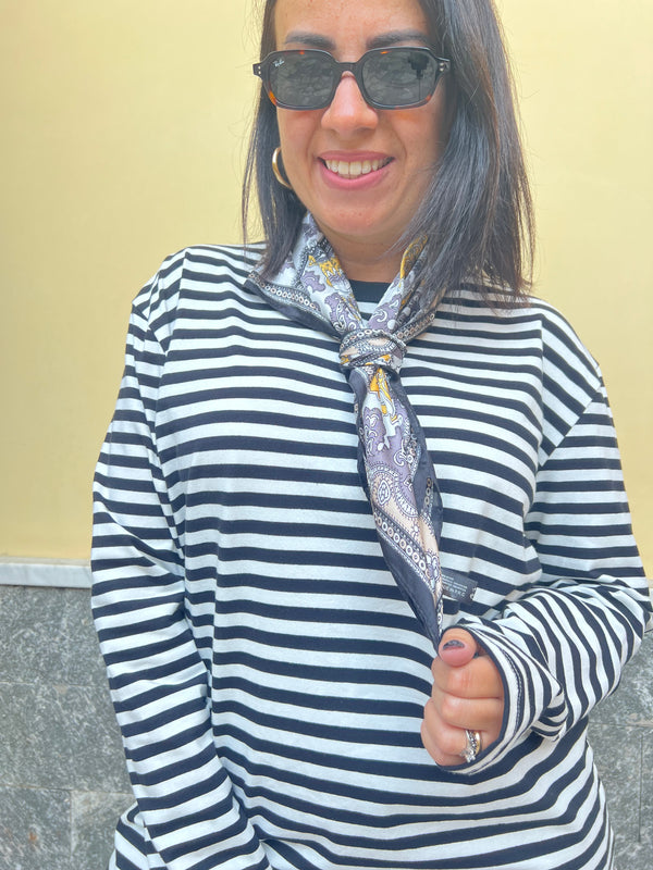 Foulard Bordo Nero