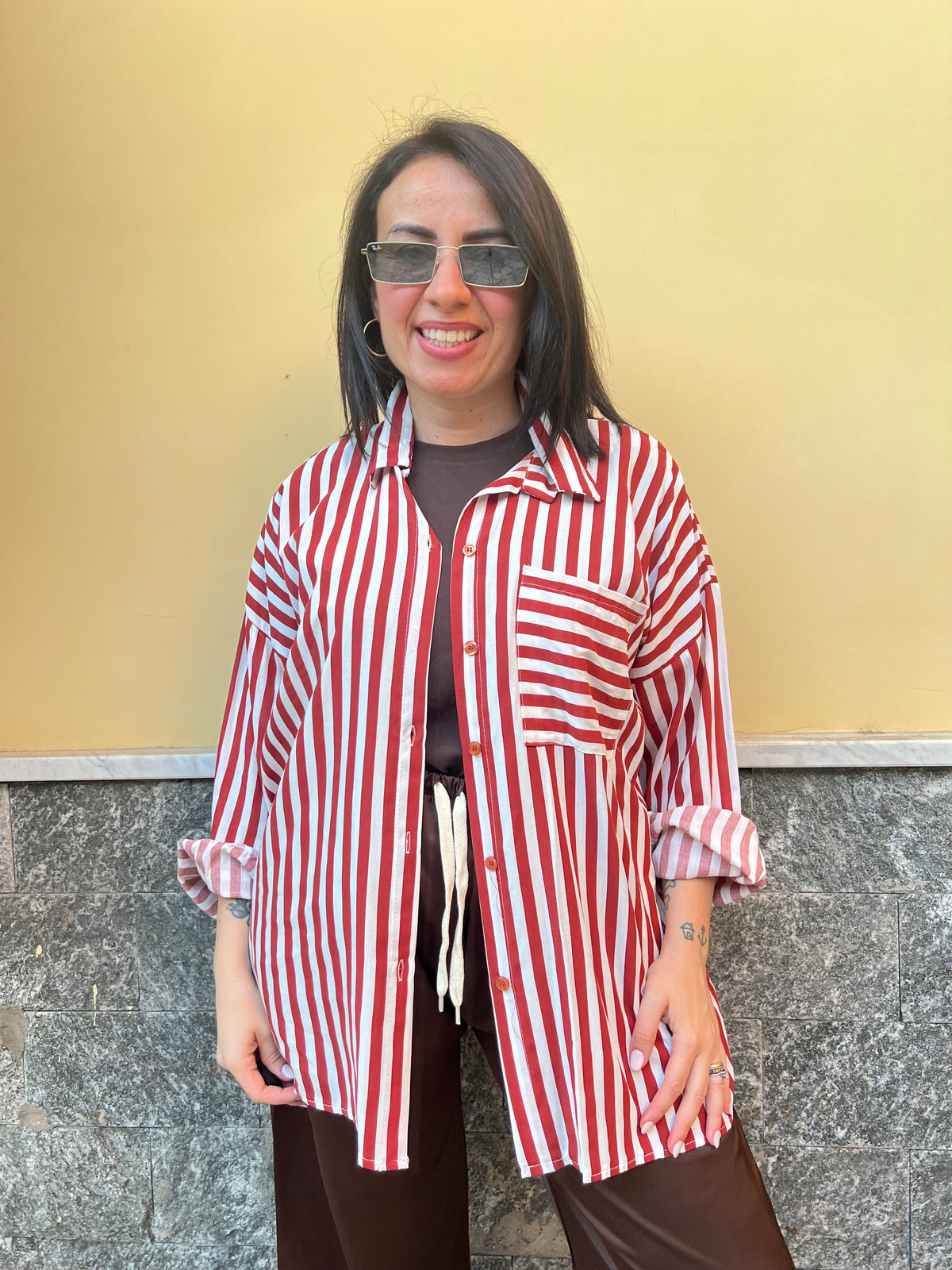 Camicia Ufficio Mattone 65793