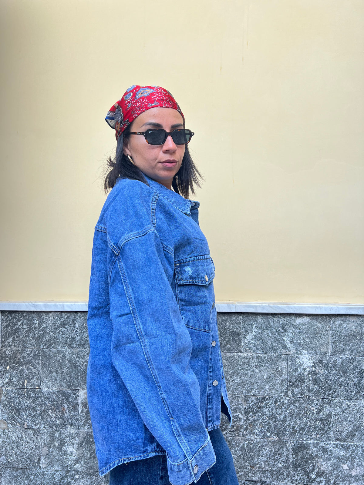 Camicia Jeans Over 8976