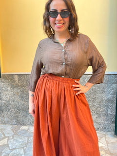 Camicia Piuma Marrone  65793