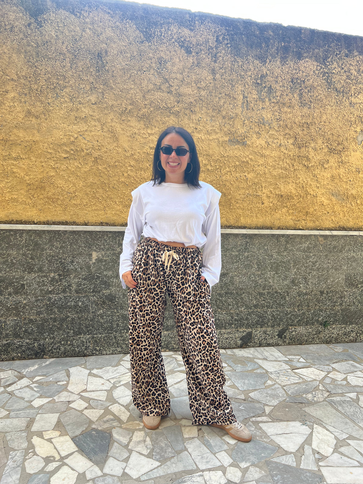 Pantaloni Palazzo Animalier
