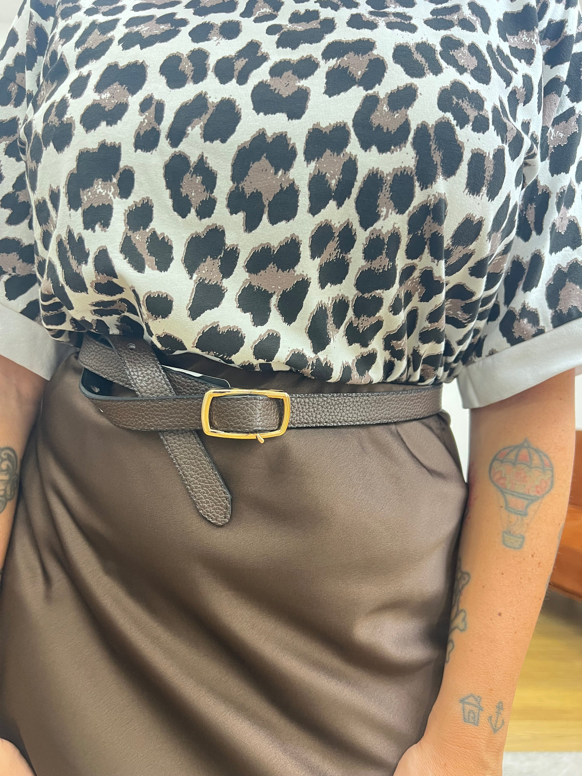 Cintura Slim Marrone 18219