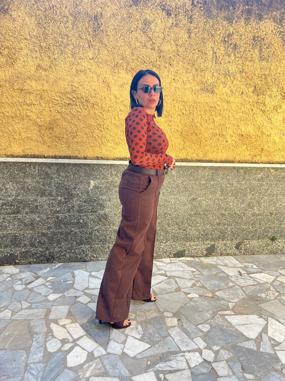 Pantaloni Scamosciato 8976 Marrone