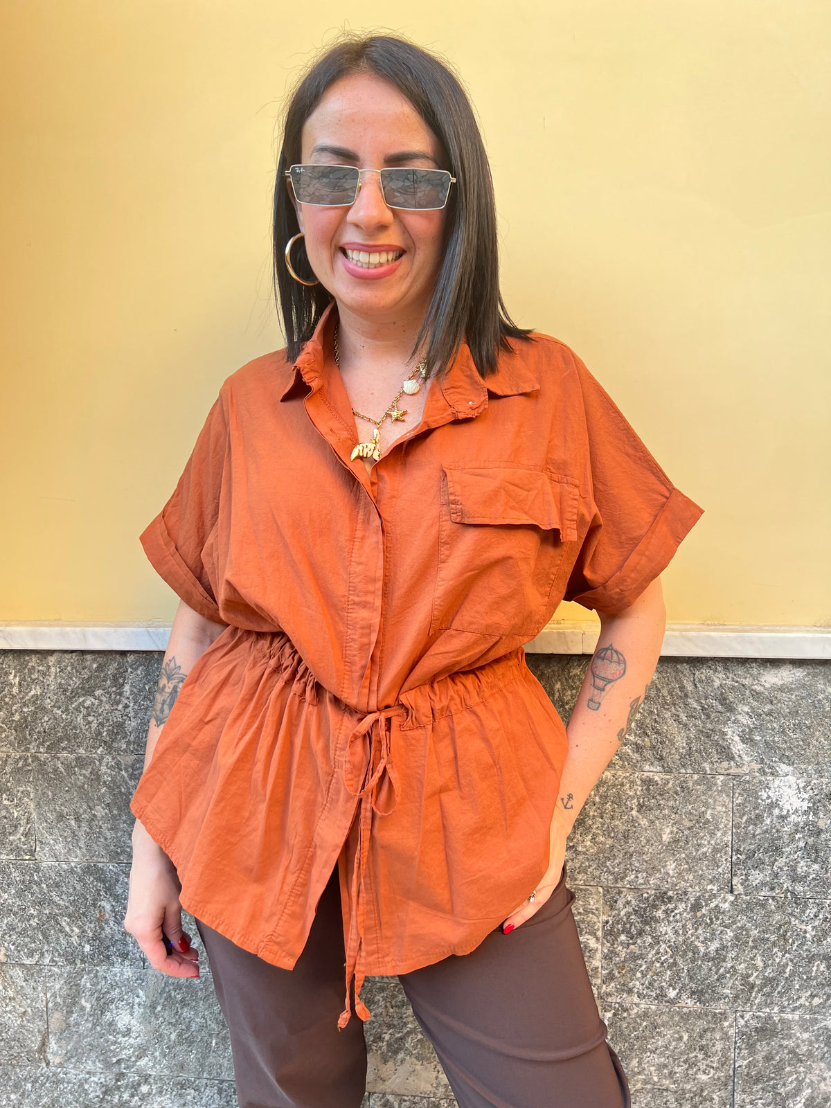 Camicia Savana Mattone 55671
