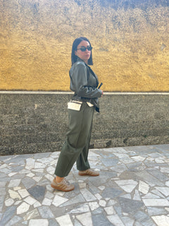 Giacca ecopelle 8976 Verde