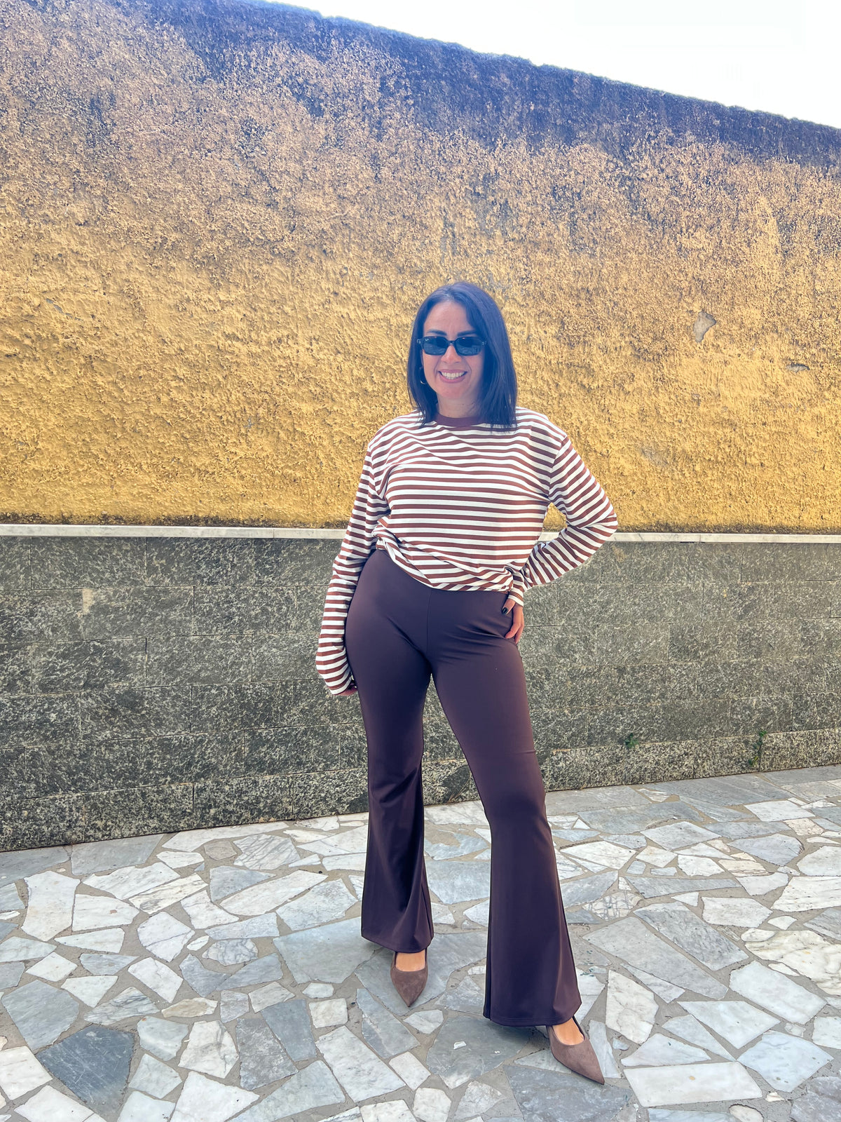 Leggins zampa marrone 38463