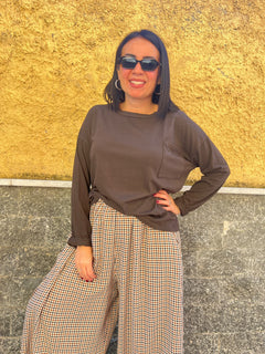Maglia taschini Marrone 6732