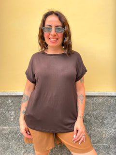 Shirt Girocollo 35427 Marrone