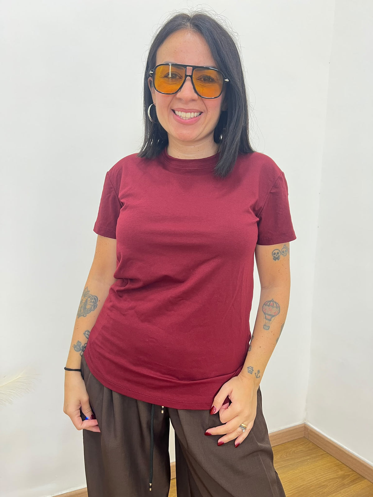 Shirt Basic Bordeaux