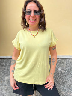 Shirt Girocollo 35427 Gialla