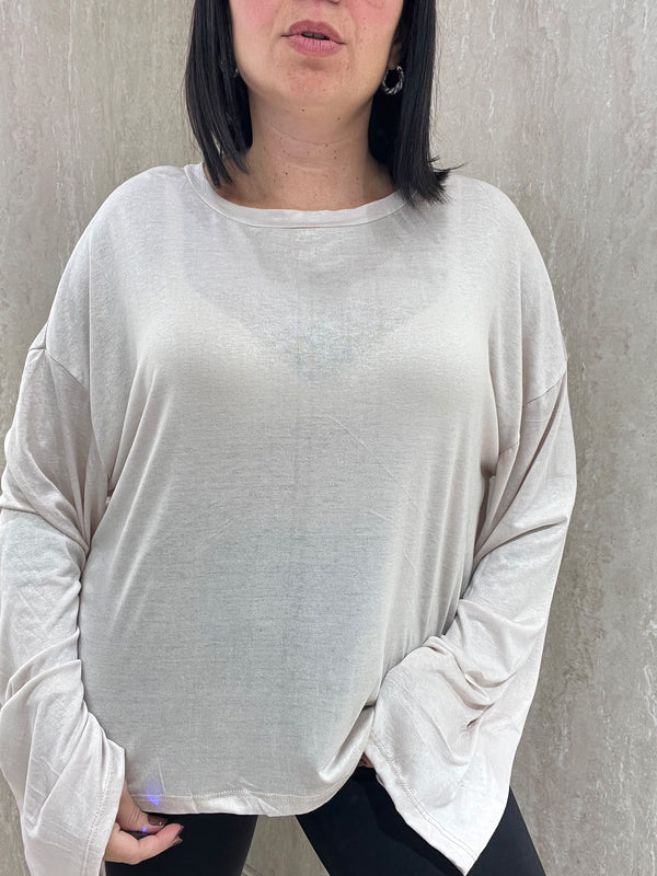 Long Sleeve488 Beige Chiaro