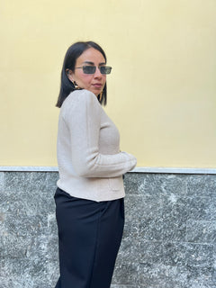 Cardigan doppio petto Melange 10501281