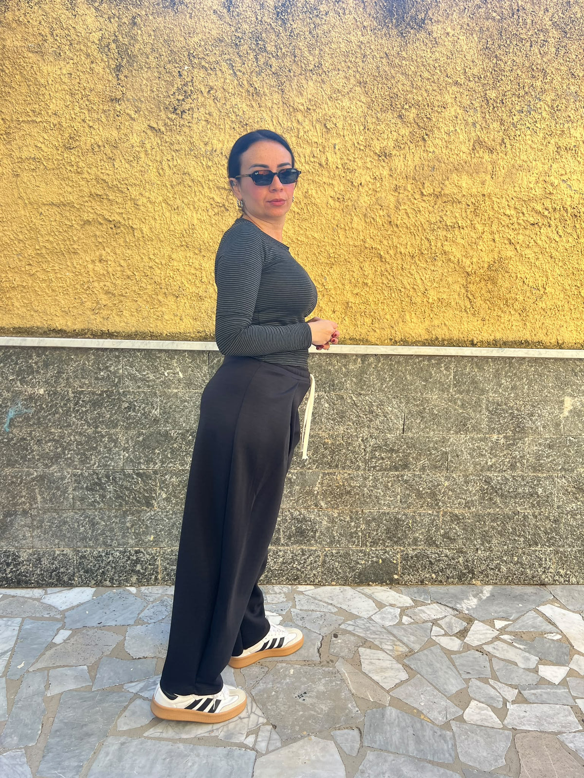 Pantaloni Confort Nero