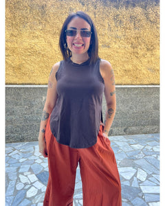 Canotta Ovale Marrone