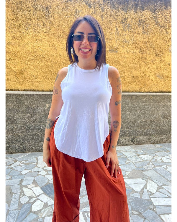 Canotta Ovale Bianca