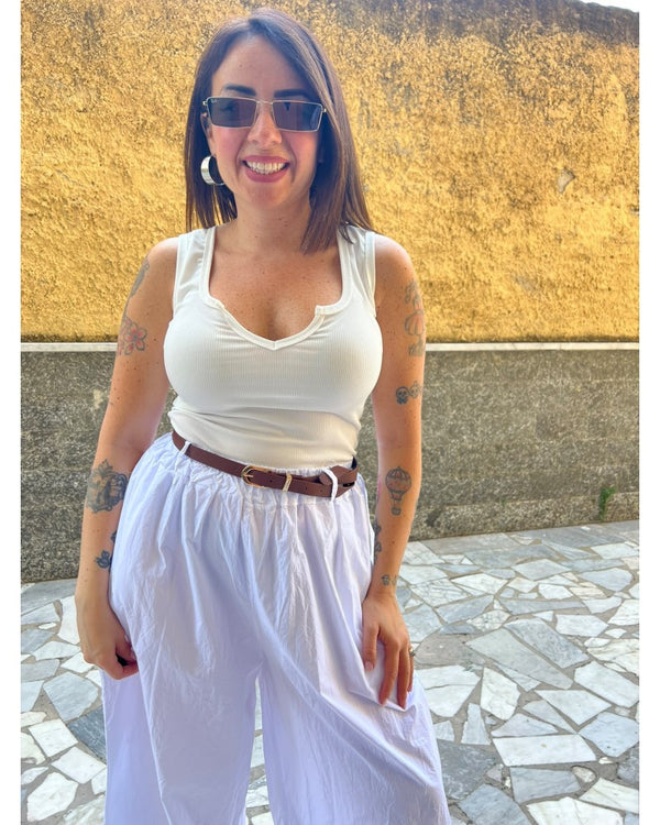 Canotta V Bianca 25305