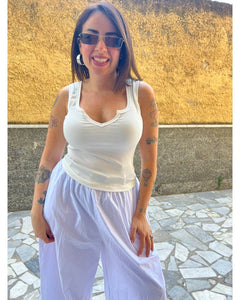 Canotta V Bianca 25305