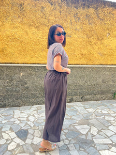 Pantaloni Jasmine Marrone 6732