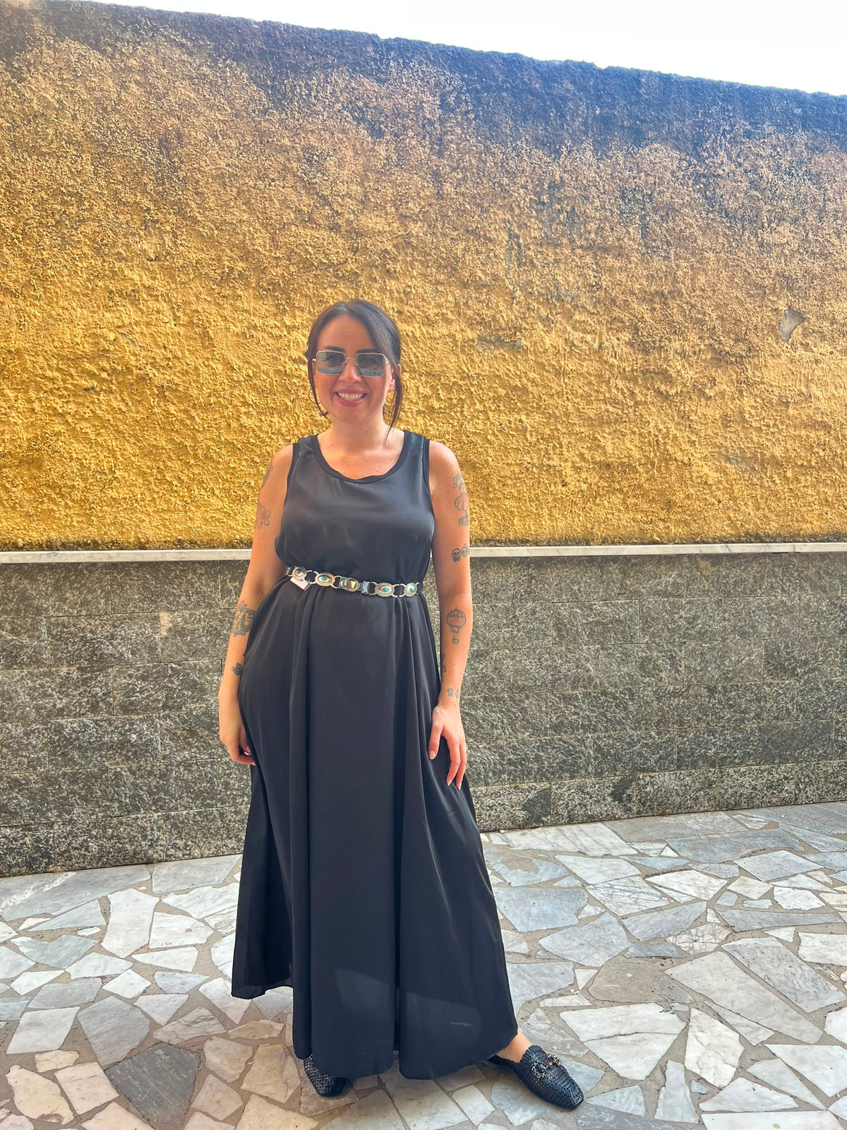 Abito Satin  Nero 65793
