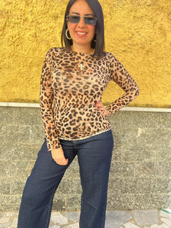 Maglia Misto Cashmere Animalier 65793