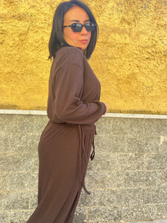 Maglia Juli Costine Marrone 488