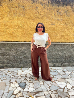Pantaloni Giulia marrone