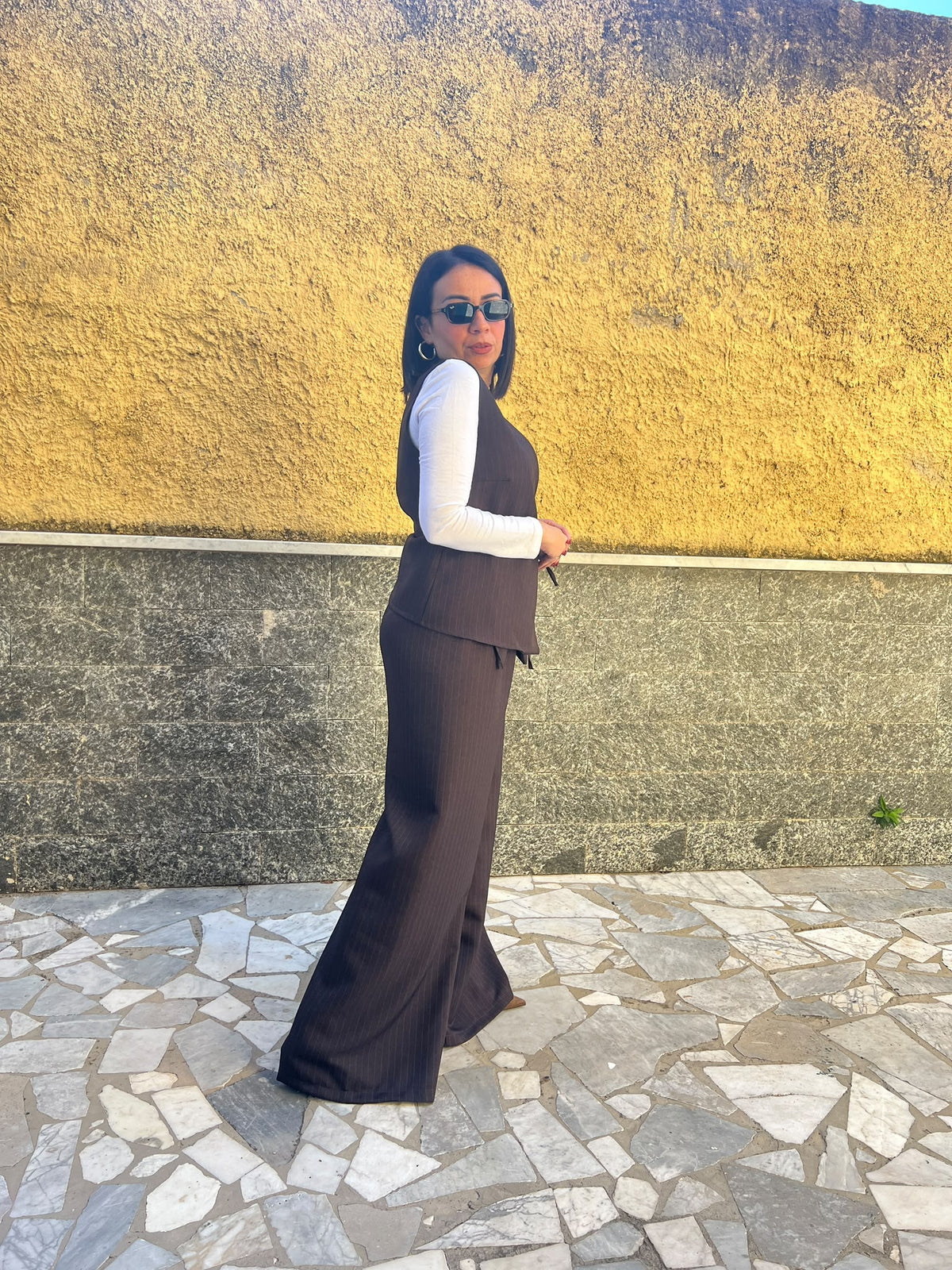 Pantaloni gessato 6732