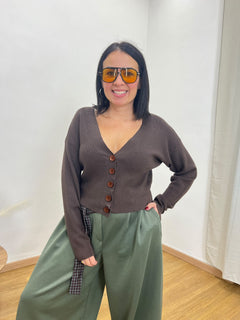 Cardigan cioccolato 8976