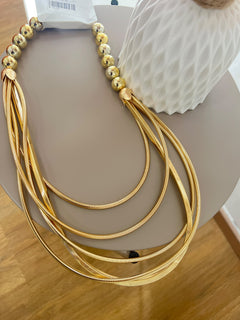 Collana Sfere & Lacci Oro 6732