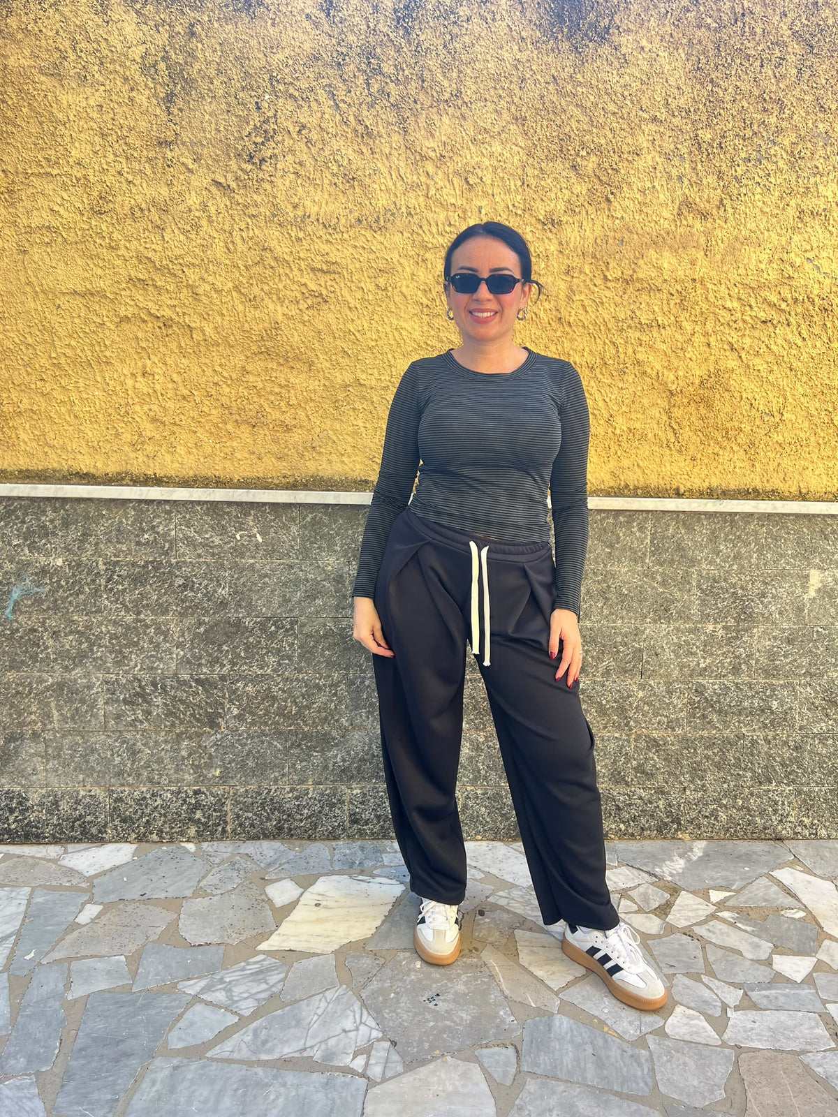 Pantaloni Confort Nero