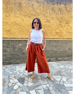 Pantaloni Piegone Mattone 8976